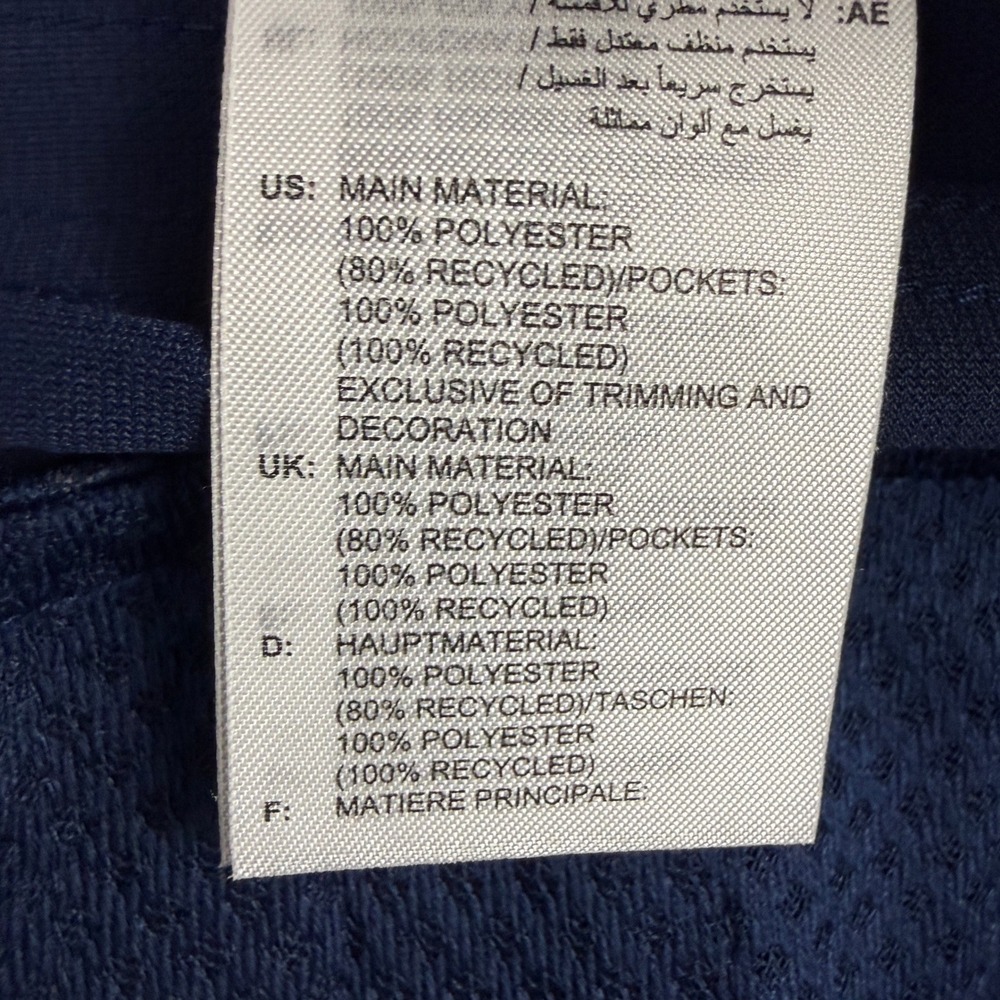 ADIDAS Golf Originals F Pleated Shorts Mens 36 Navy Blue Three Stripe Casual - Picture 12 of 13